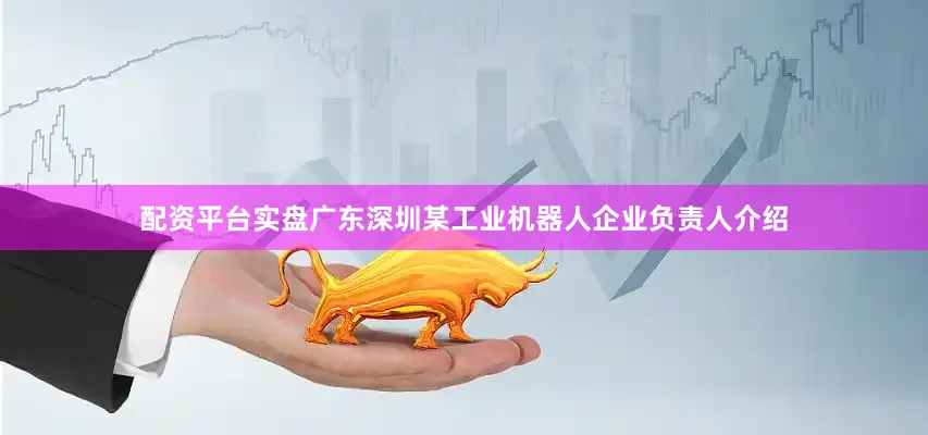配资平台实盘广东深圳某工业机器人企业负责人介绍